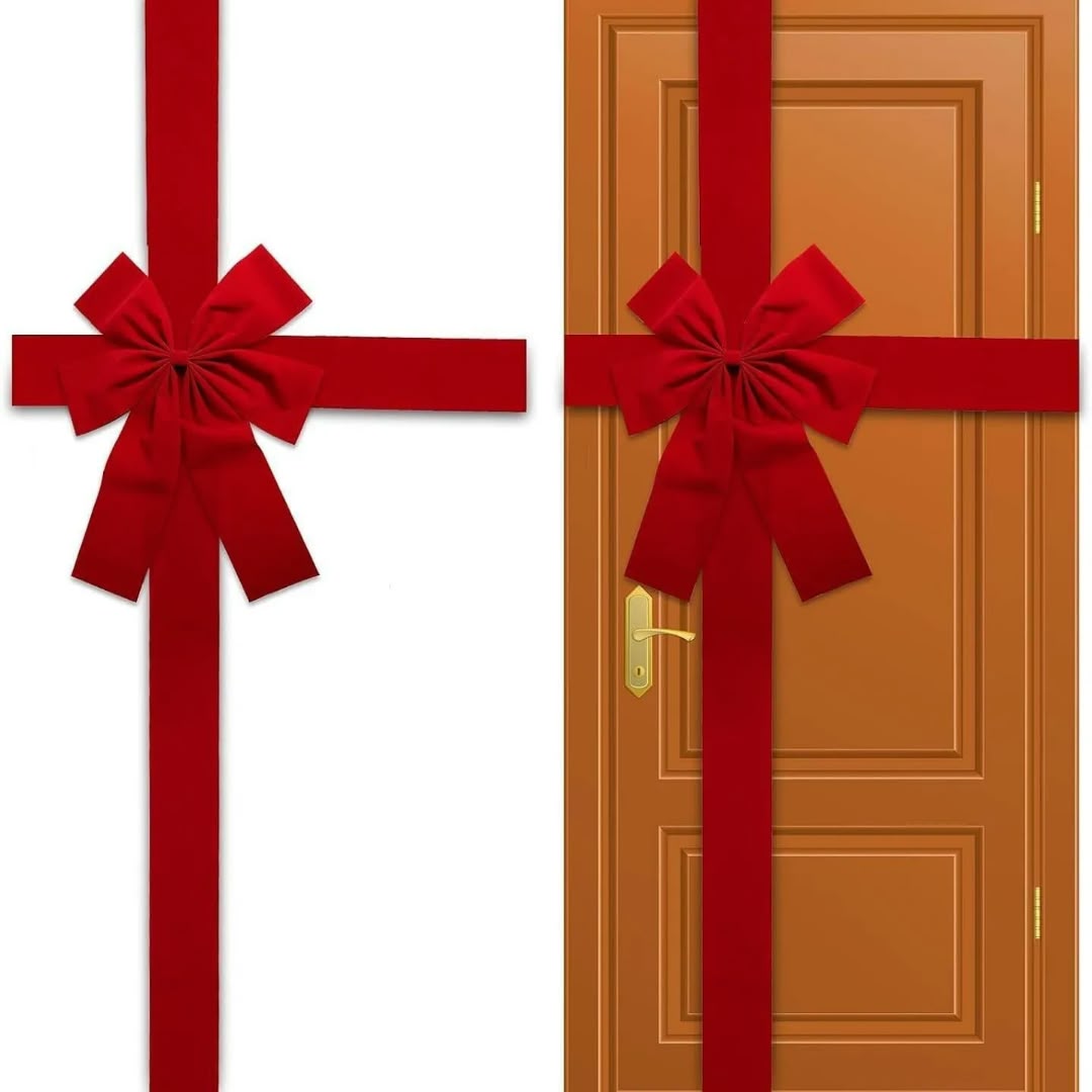 Large Door Hanging Bow Decoration