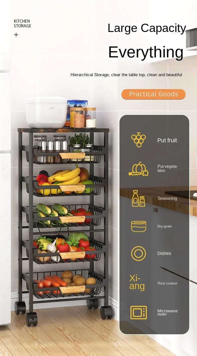 4 layer multifunctional rack