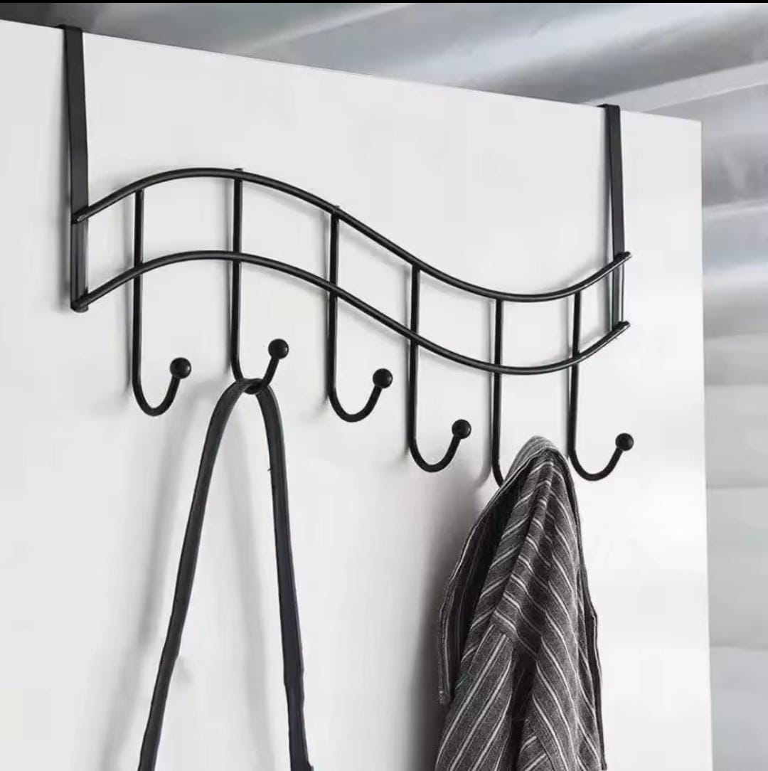 Heavy duty metallic multpurpose  over the door hanger