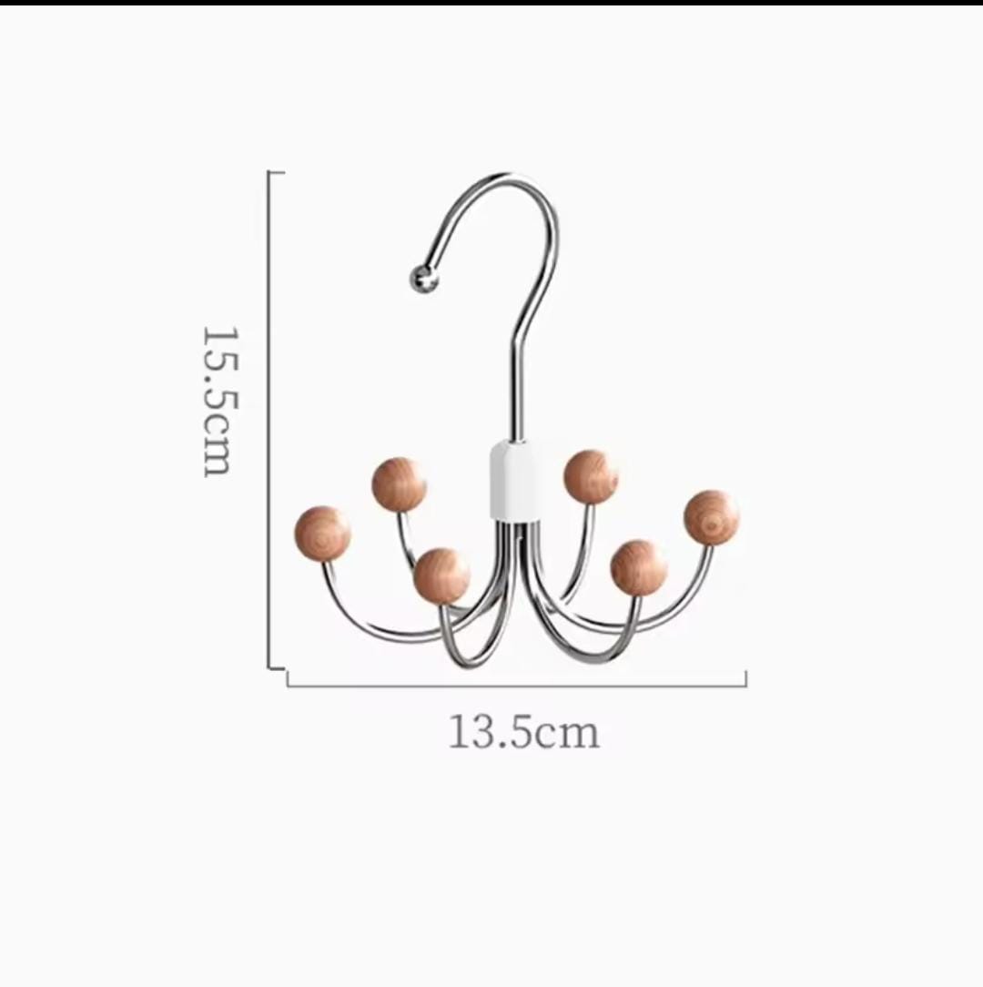 6 hooks rotating hanger