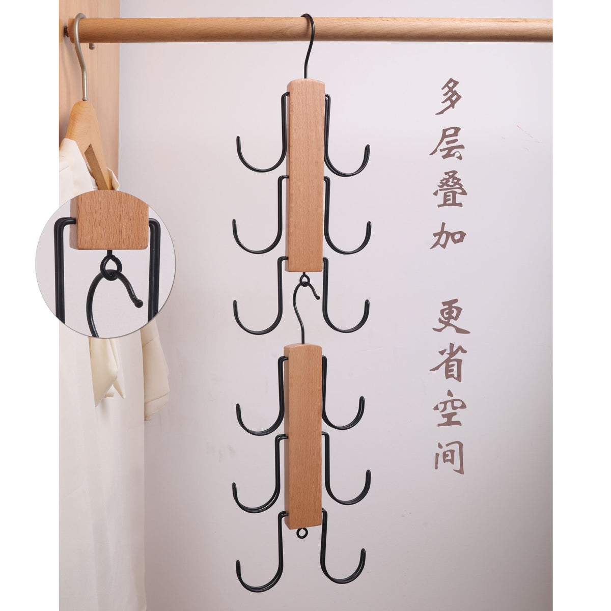 Multifunctional hanger organizer