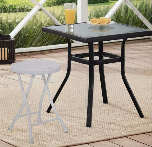Folding Stool, 550lbs Capacity Foldable Stool with Handle, Portable Stools for Adults Heavy Duty, Folding Chair Outdoor/Indoor, 18 inch Collapsible Stool