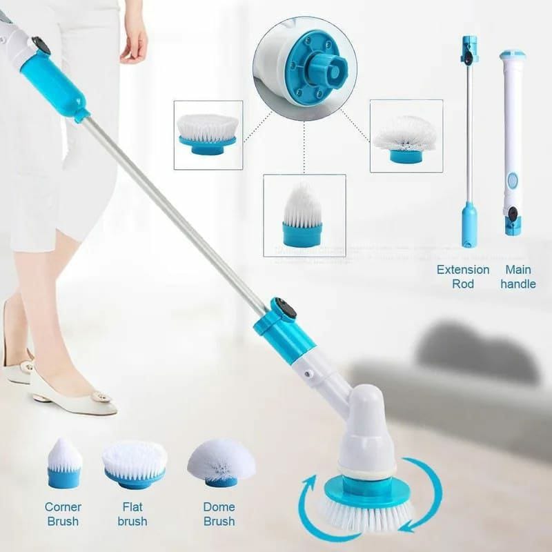 Electric hurricane spin scrubber