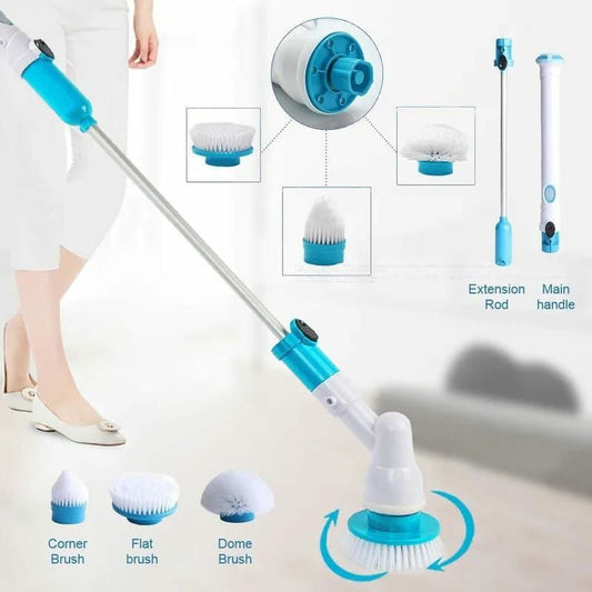 Electric hurricane spin scrubber