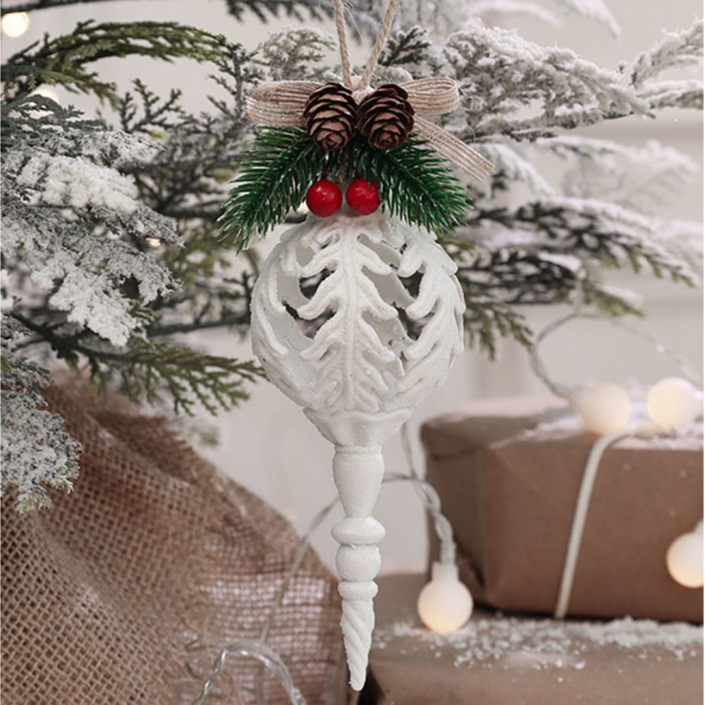 2Pcs Christmas White Conch Pendant White