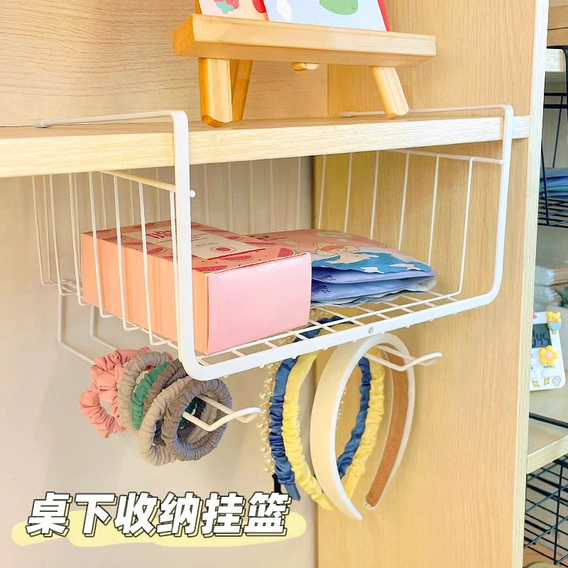 Kitchen Cabinet Under Shelf Double-layer Storage Rack