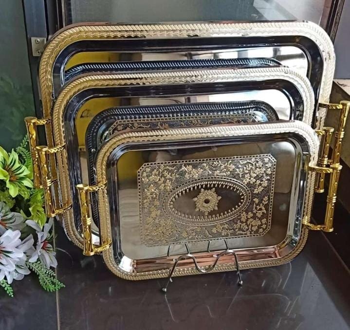 3 in 1 high quality gold trays