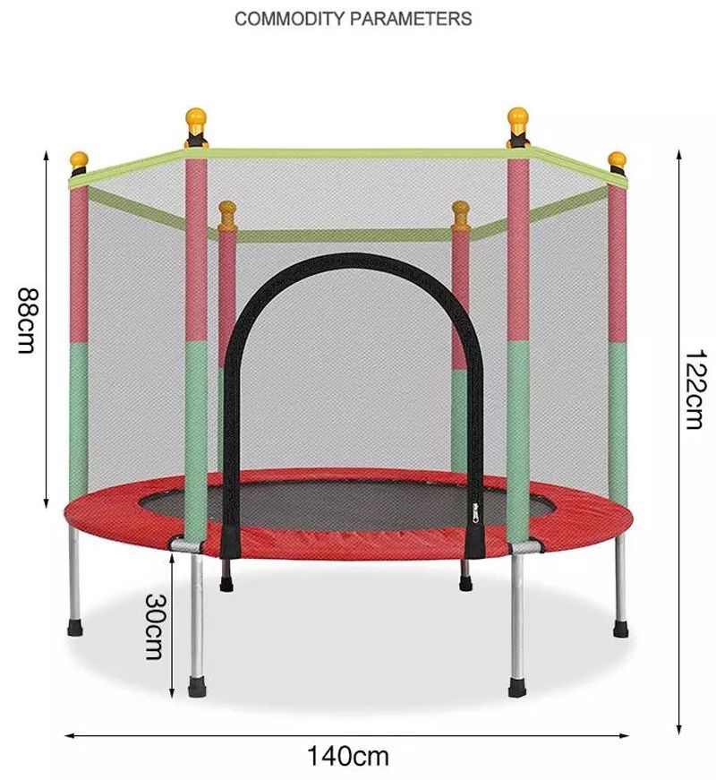 Trampoline with Safety For Indoor And Outdoor with Enclosure Net