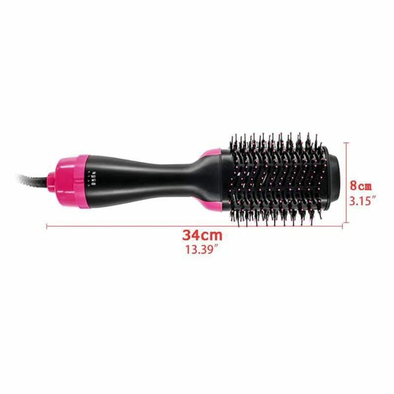 Electric hair straightener brush/dryer