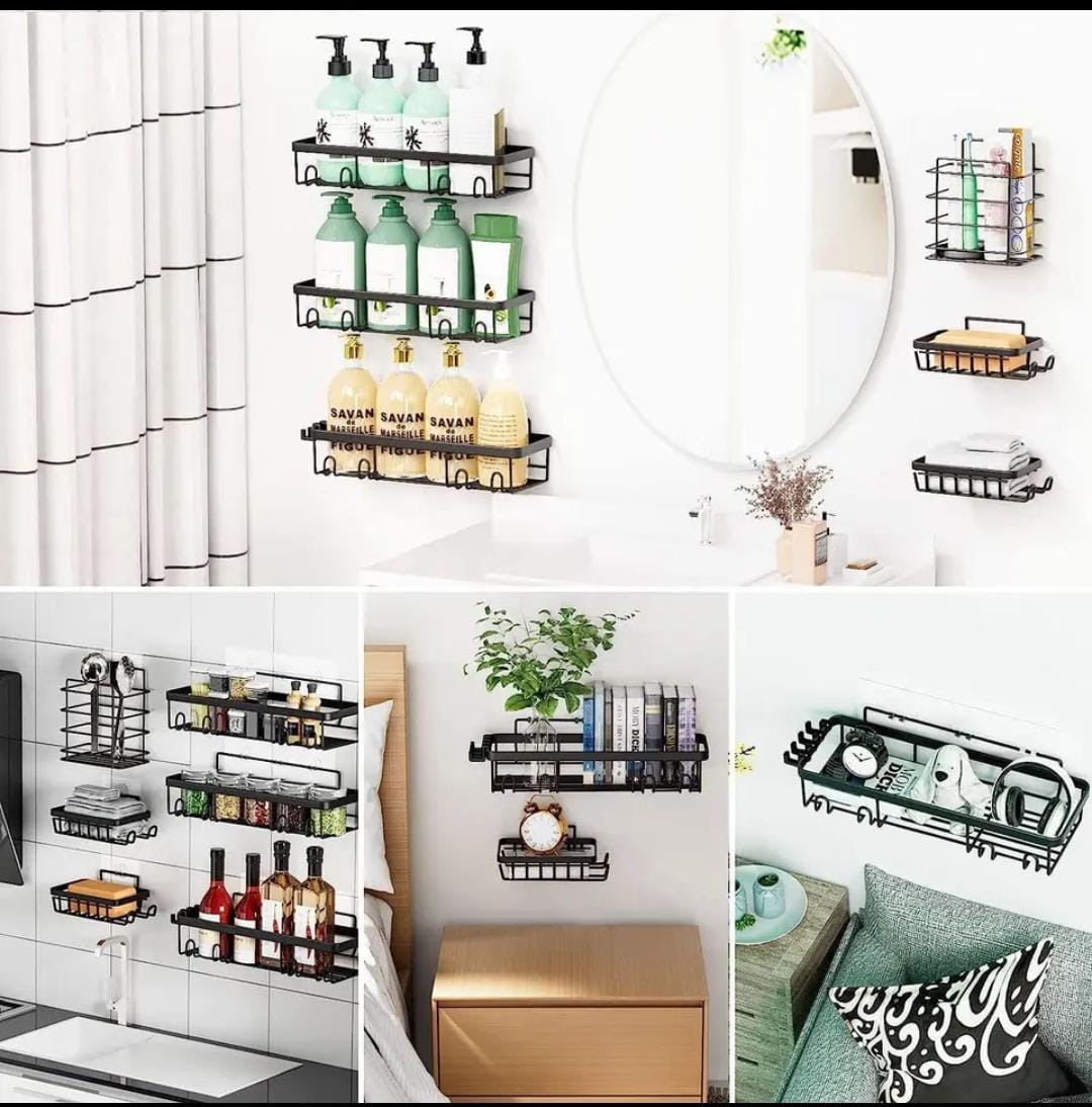 6pcs set Shower caddy shelf/Bathroom organizer