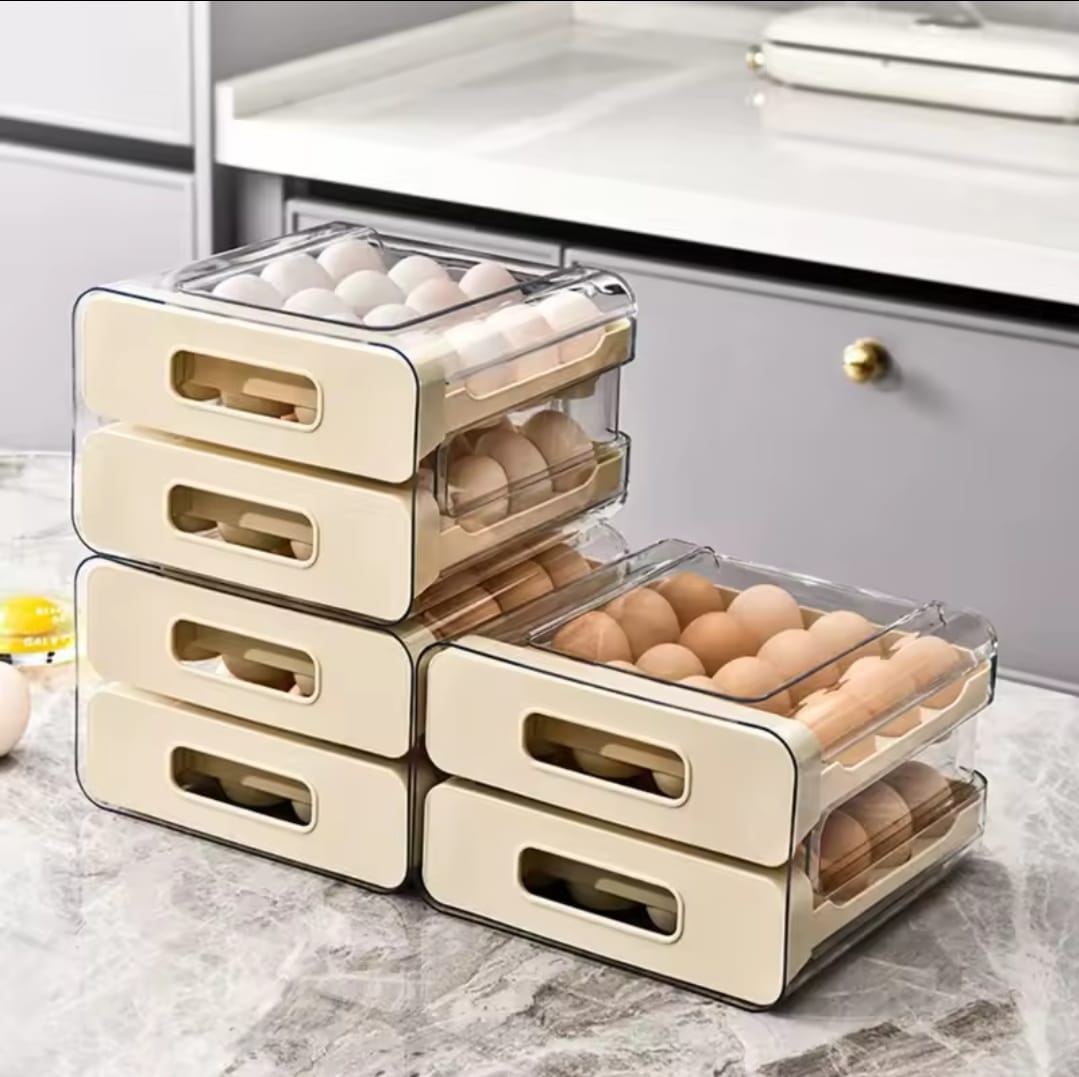 Acrylic Double layered Egg Storage Box/Egg Tray