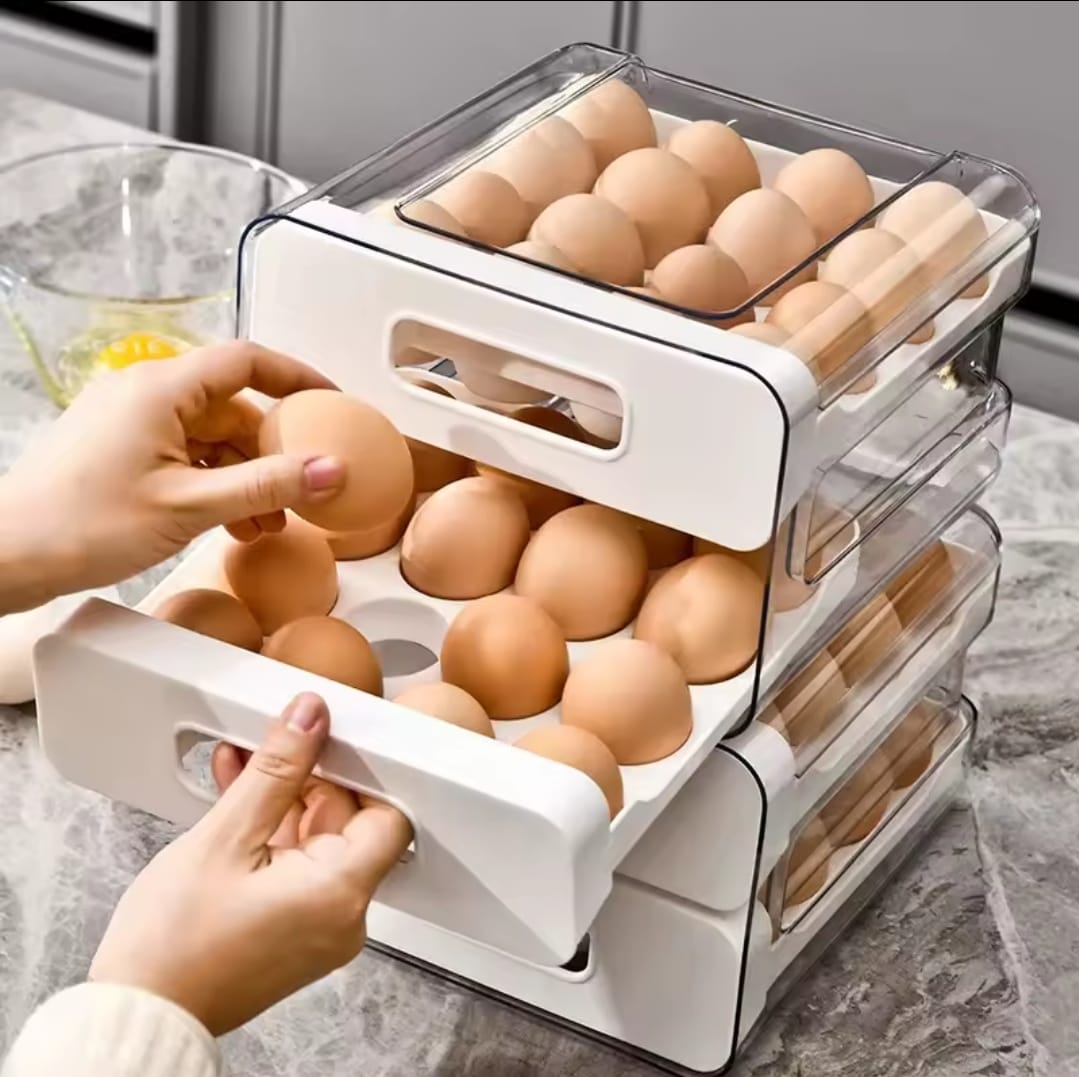 Acrylic Double layered Egg Storage Box/Egg Tray