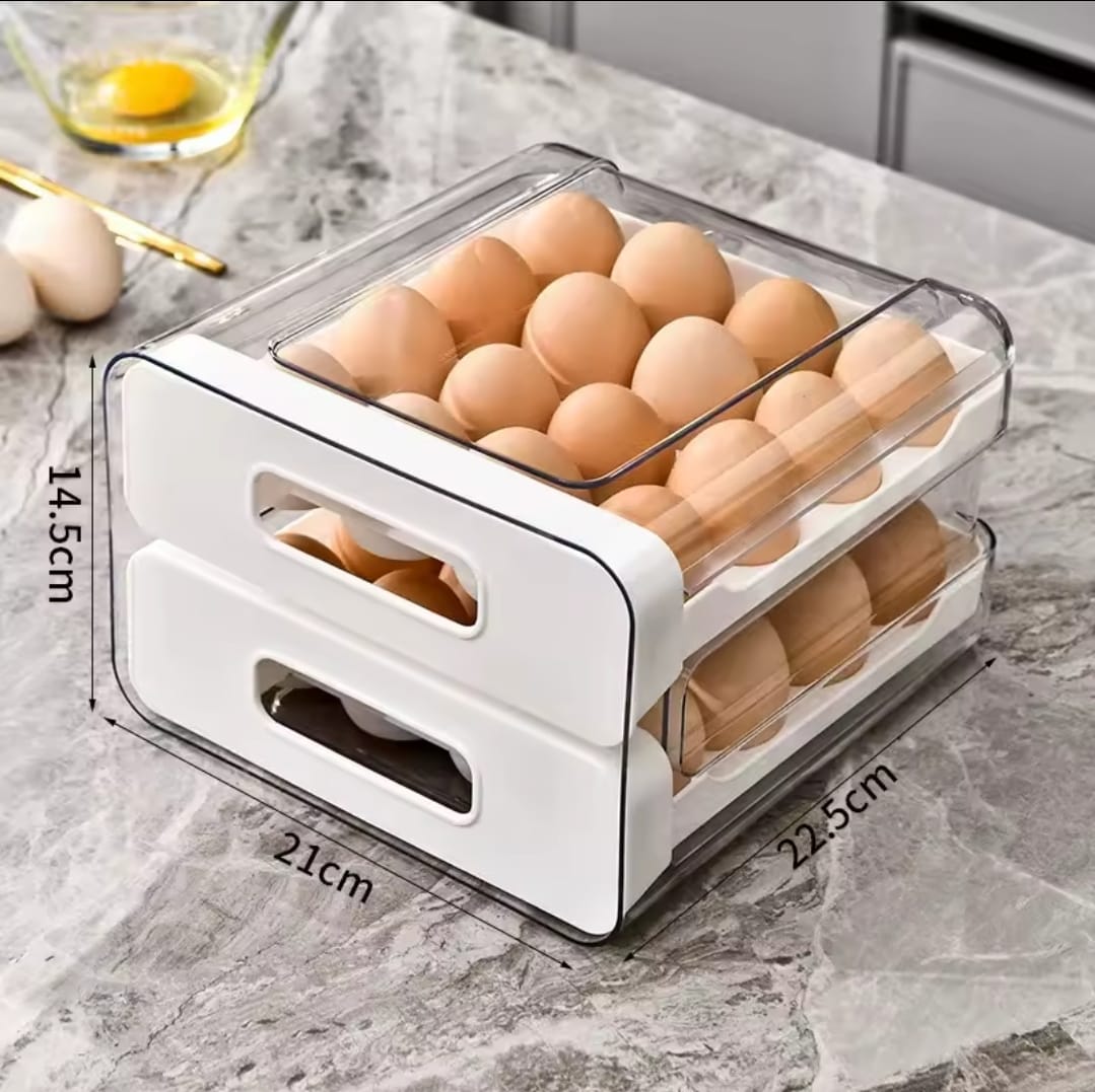 Acrylic Double layered Egg Storage Box/Egg Tray