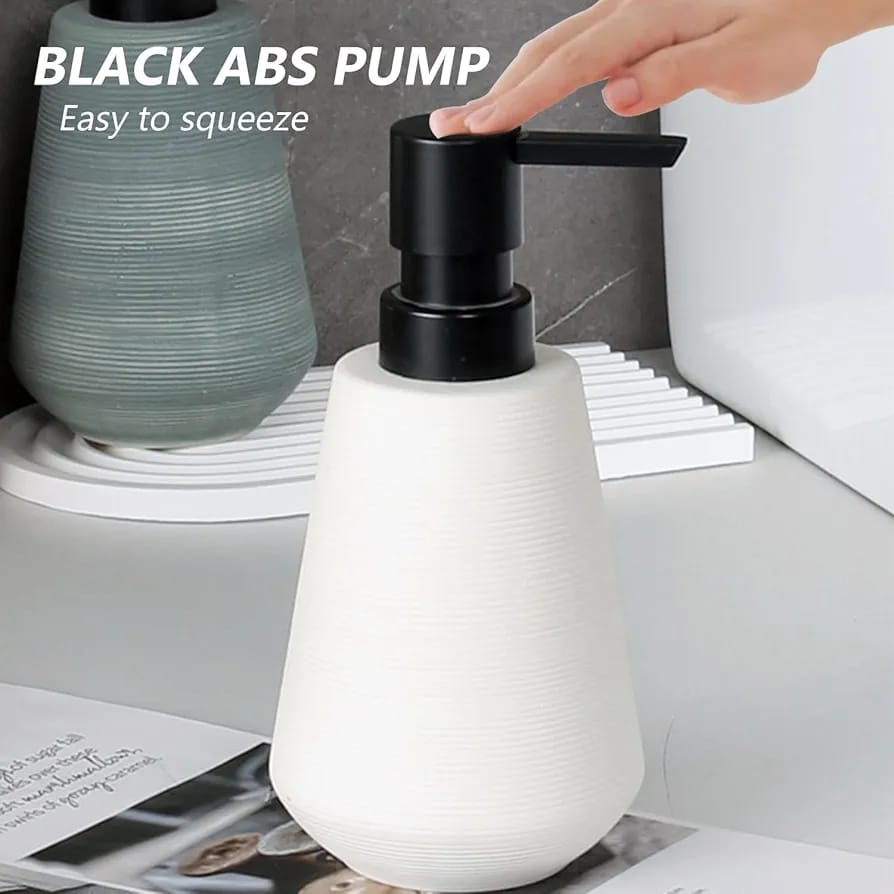 Ceramic soap dispenser