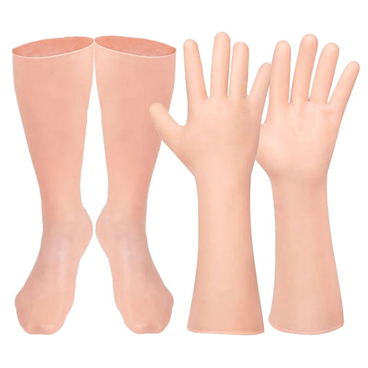 Silicone Moisturizing Gloves $ Socks Foot Care Long Socks