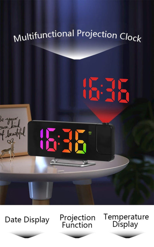 PROJECTION LED DIGITAL CLOCK WITH ALARM FOR TABLE
