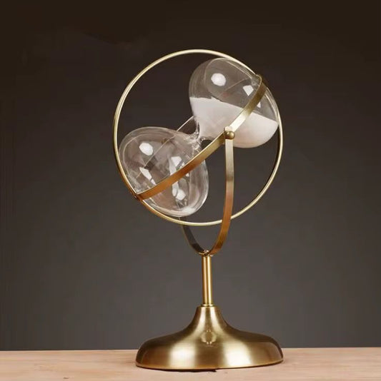 Brass vintage Hourglass sandtimer Sandglass Hour Glass.