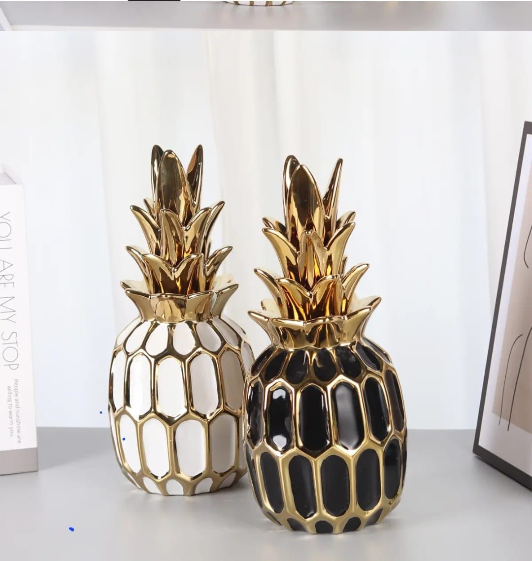 Decorative luxury pineapple sculpture