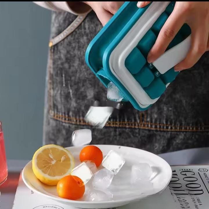 Portable leakable ice cube molds