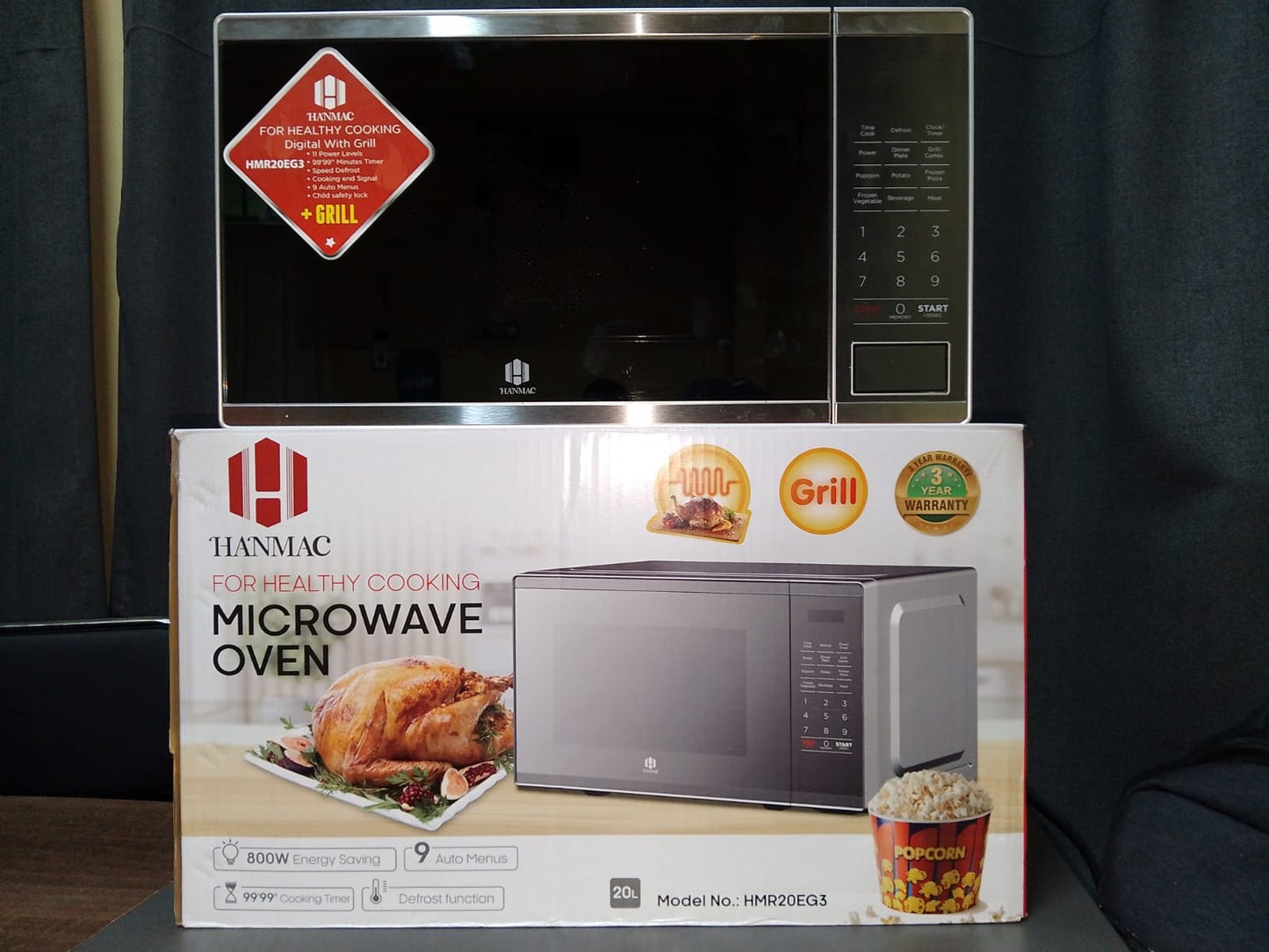 Hanmac 20L digital plus grill microwave