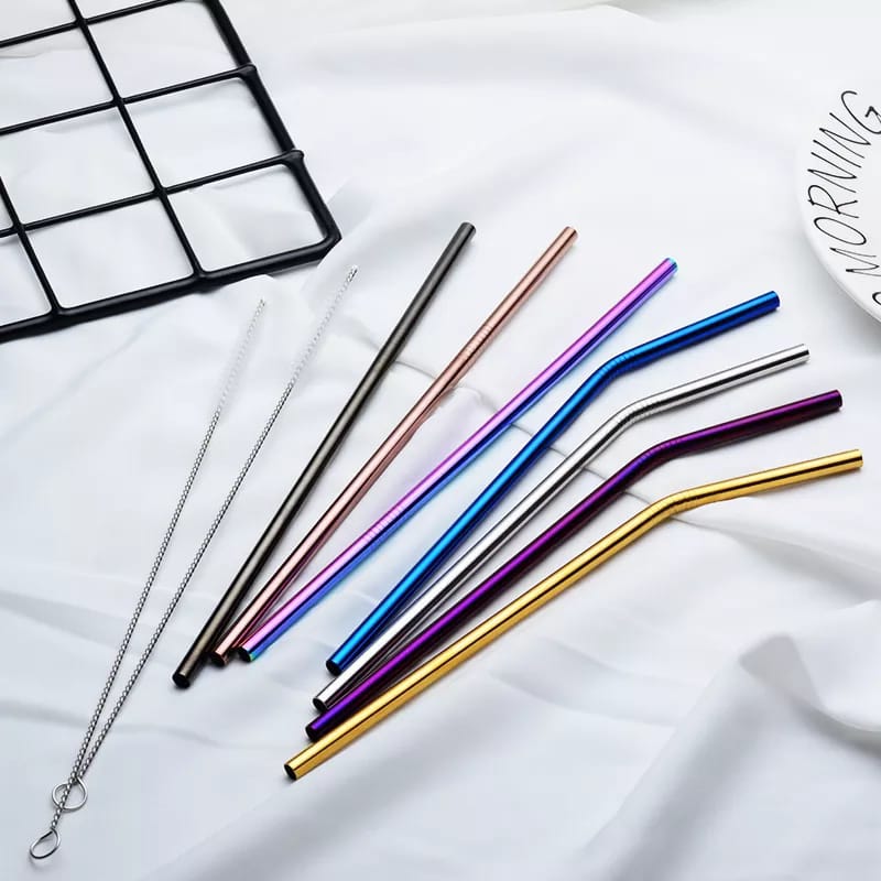 *100% FOOD GRADE STAINLESS STEEL REUSABLE STRAWS