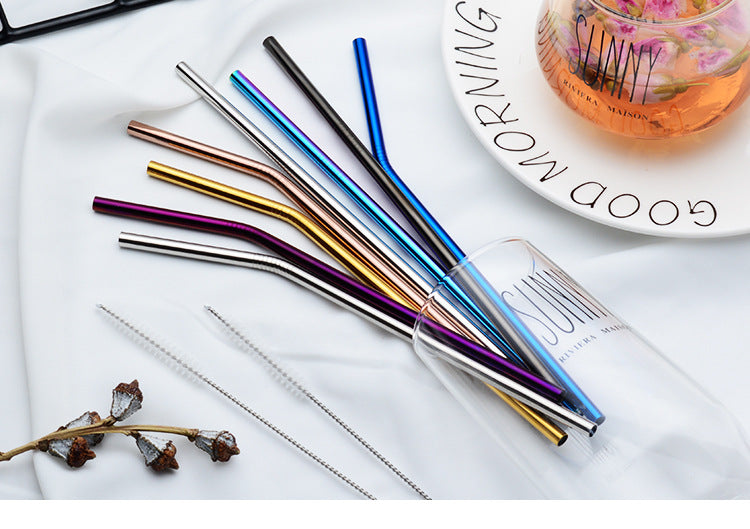 *100% FOOD GRADE STAINLESS STEEL REUSABLE STRAWS