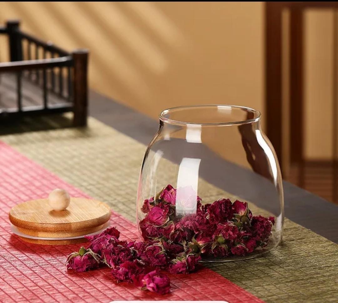Glass storage containers /canisters
With Bamboo lid
