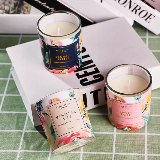 Botanical Scents Aromatherapy Scented Candles, Natural Lasting Fragrance, Smokeless, Stress Relief