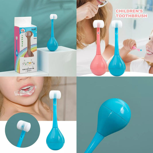 LOVELY THREE-SIDED KIDS TOOTHBRUSH