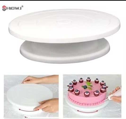 PLASTIC cake turntable now available 360° rotational