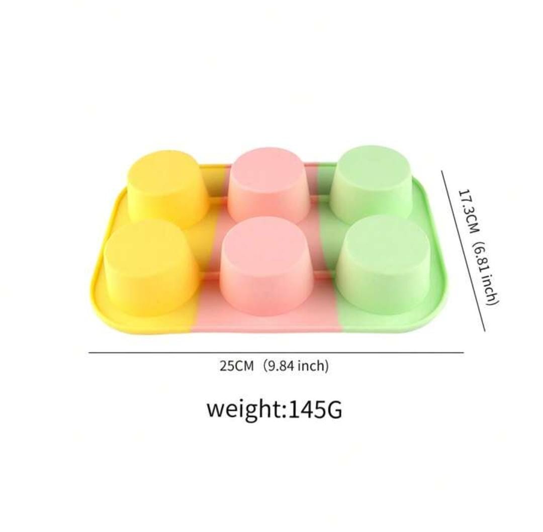 6 holes cupcake tray