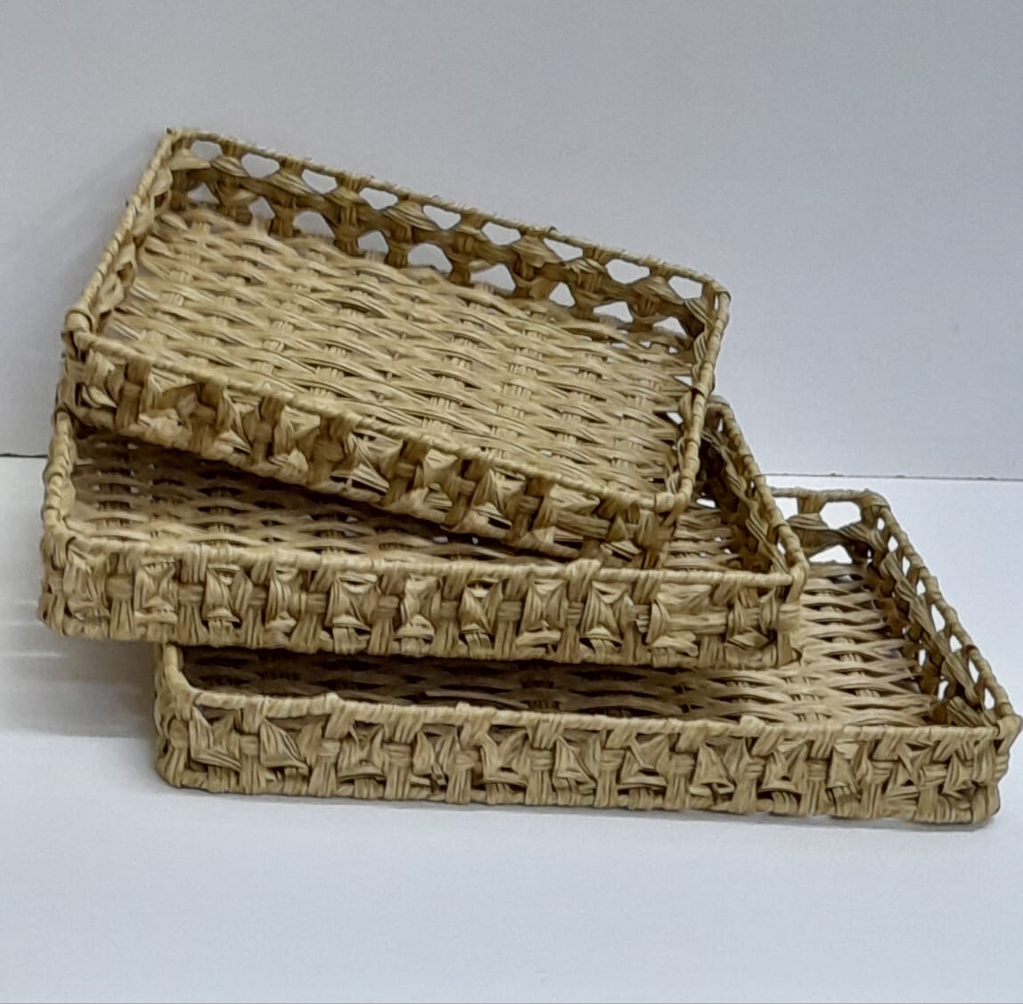 3 In 1 handmade Rattan Deco style and trays
