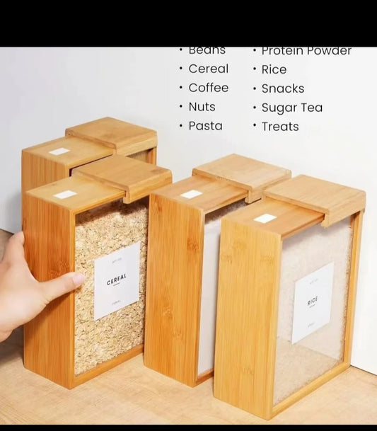 Custom Bamboo Food Storage containers
