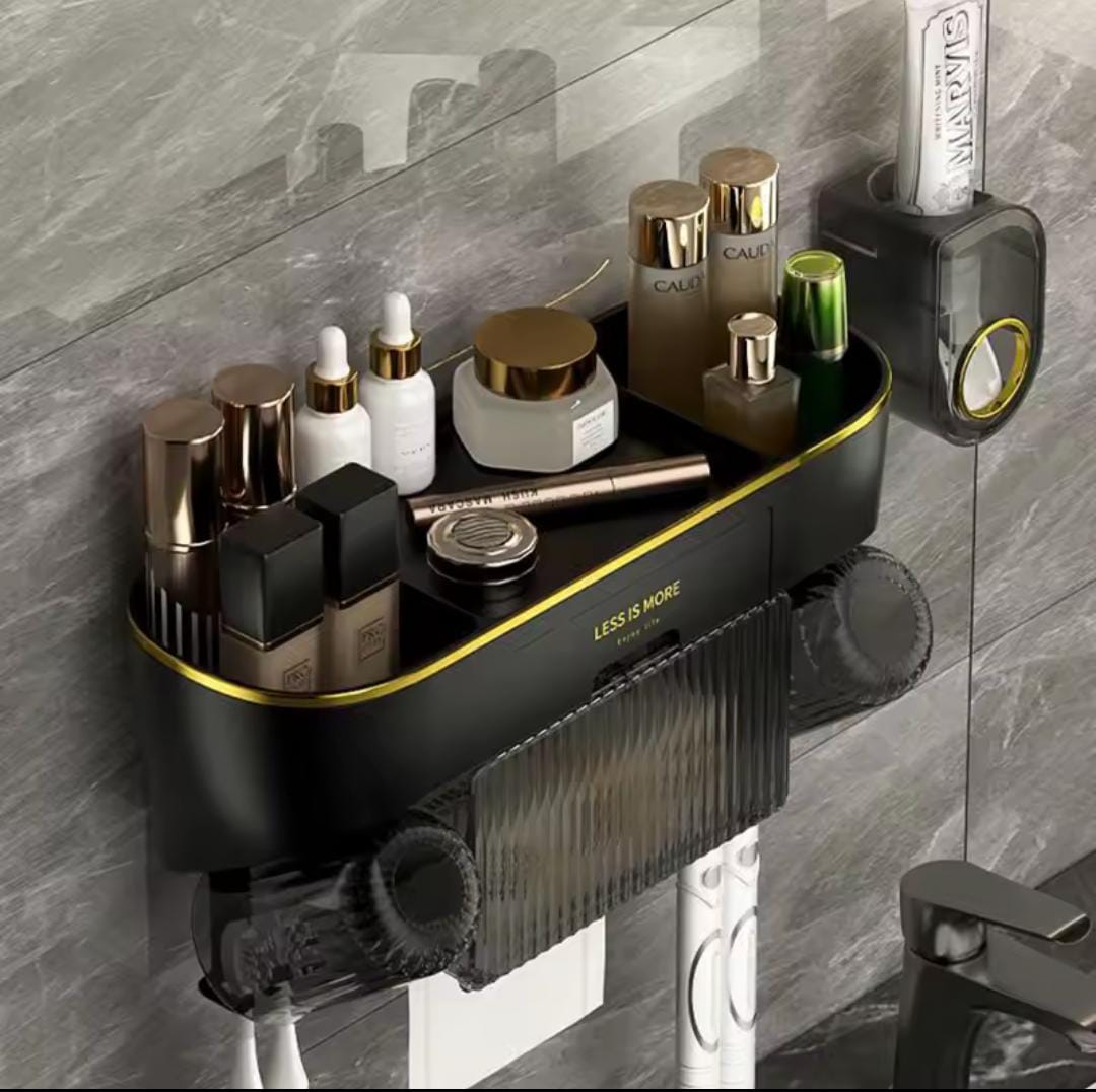 Luxury multifunctional Toothbrush holder and squeezer