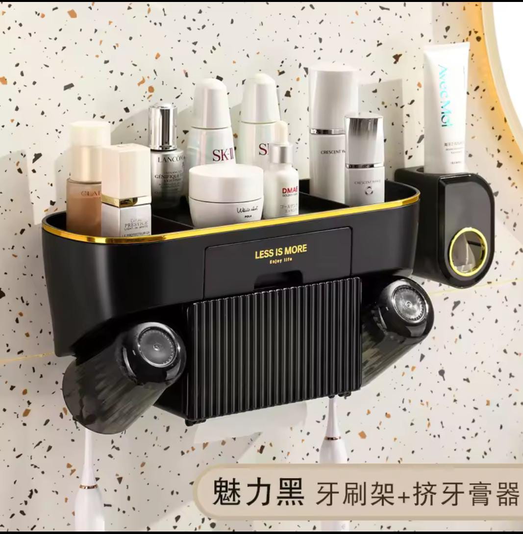 Luxury multifunctional Toothbrush holder and squeezer