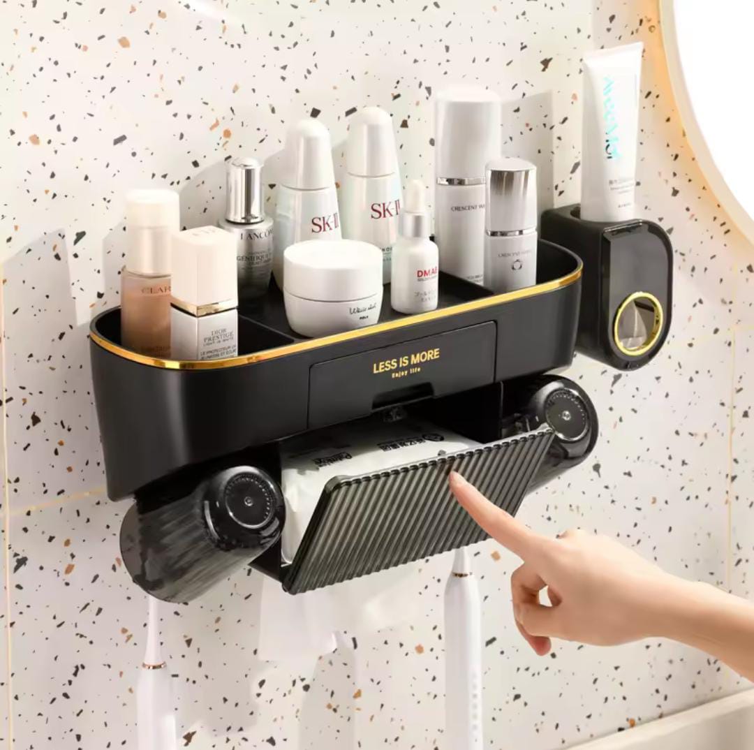 Luxury multifunctional Toothbrush holder and squeezer