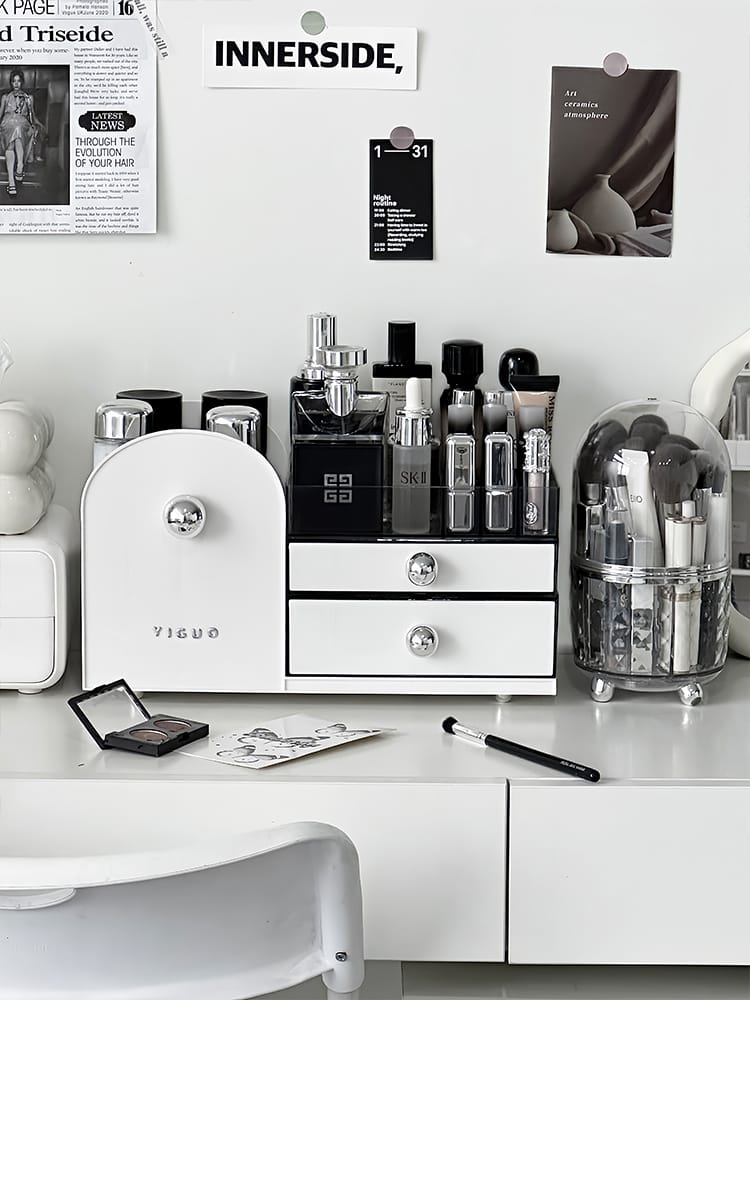 Large capacity make-up organizer