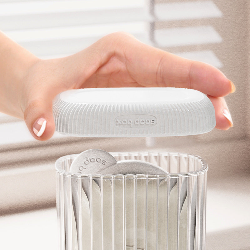 Portable Travel soap dish holder with shower brush