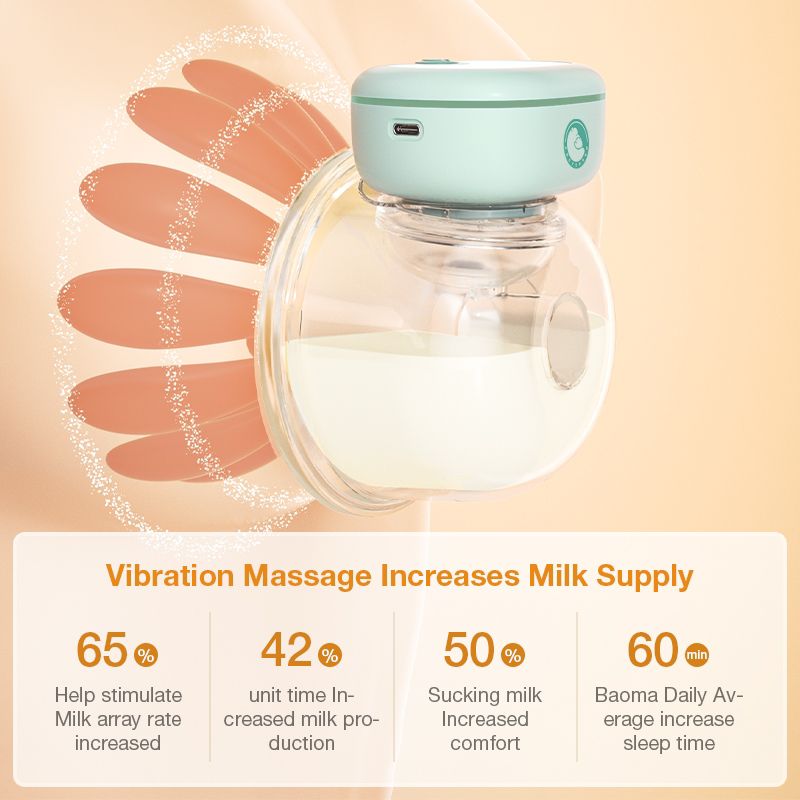 Rechargeable electric breast pump