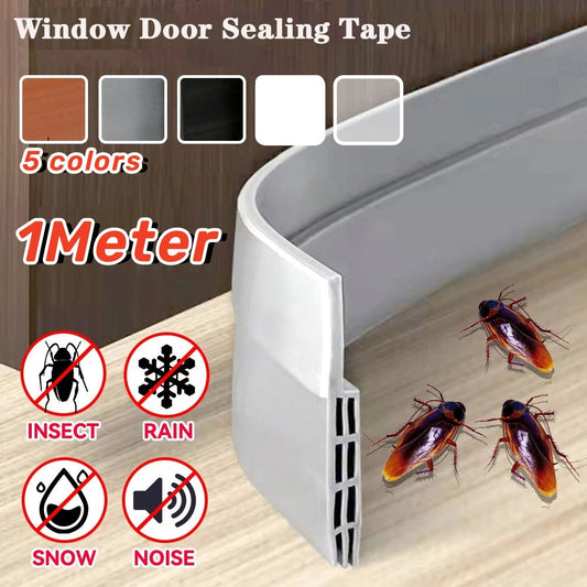 Silicone rubber under door sealing strip
