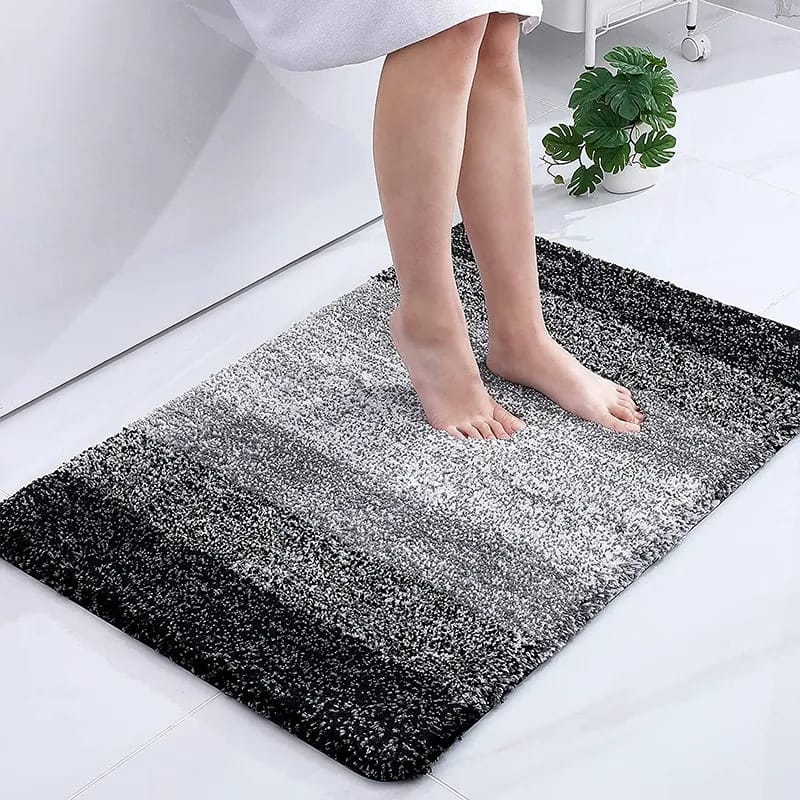 Plush bathroom Rug Non slip Bath Mat