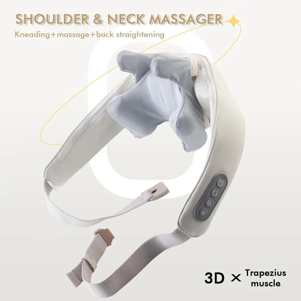 Cordless neck and back massager