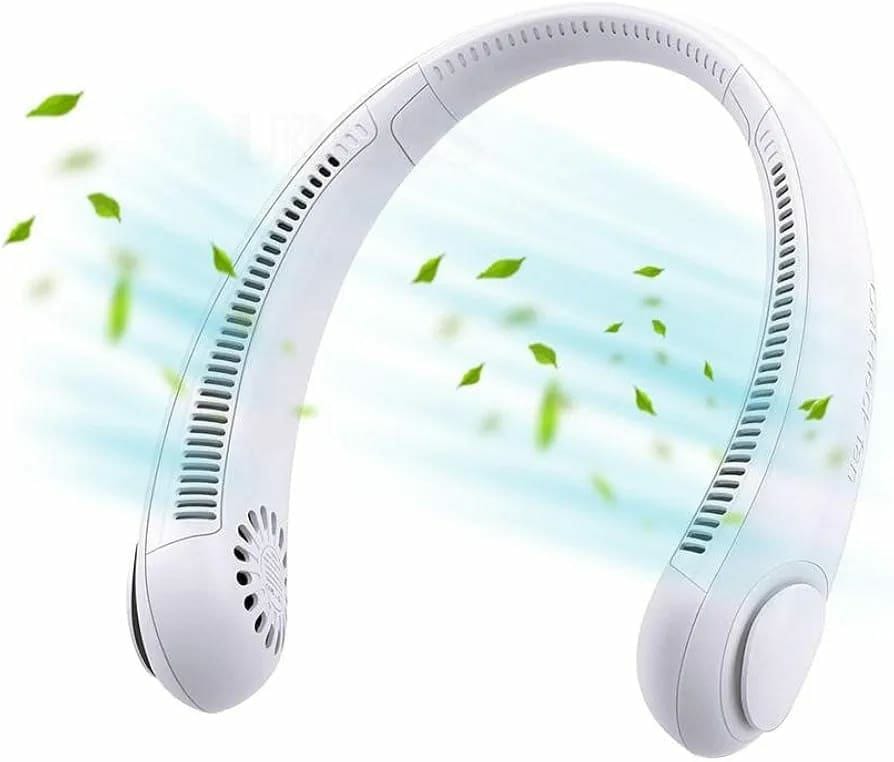 Portable rechargeable Neck hanging USB fan