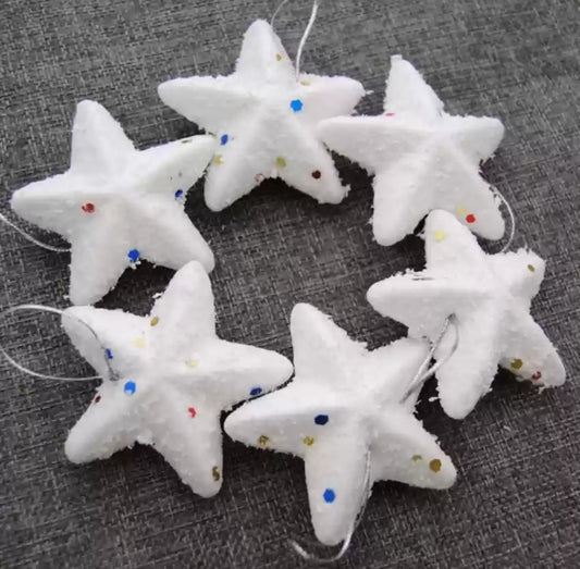 6pcs Christmas decorative star