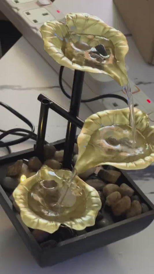 Electric table top mini water fountain