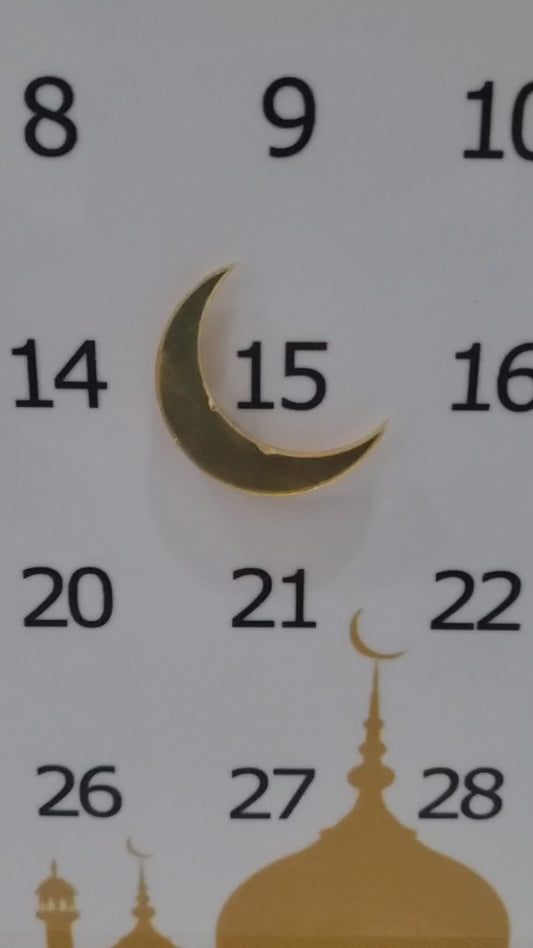 Days of Ramadhan count+Eid Mubarak Acrylic Deco