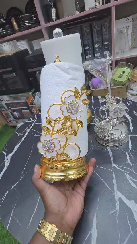 Elegant Luxury kitchen paper Roll Holder Table top