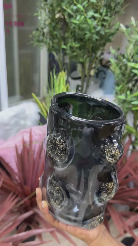 Flolenco luxury home decor glass vase