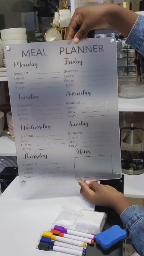 Fridge Magnetic Meal Planner