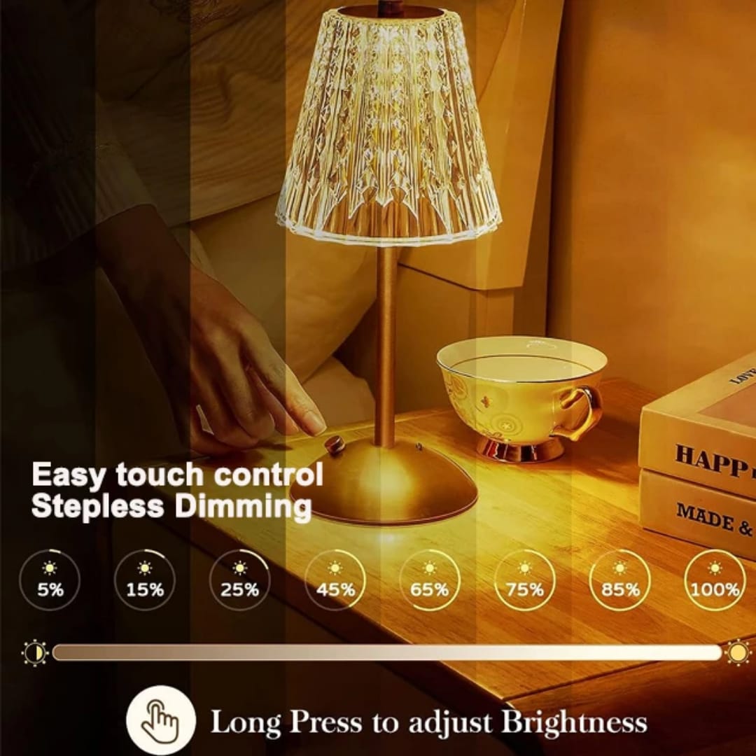 Cordless Rechargeable Bedside Touch Lamp
